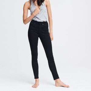 Rag & Bone High Rise Skinny Black Jeans